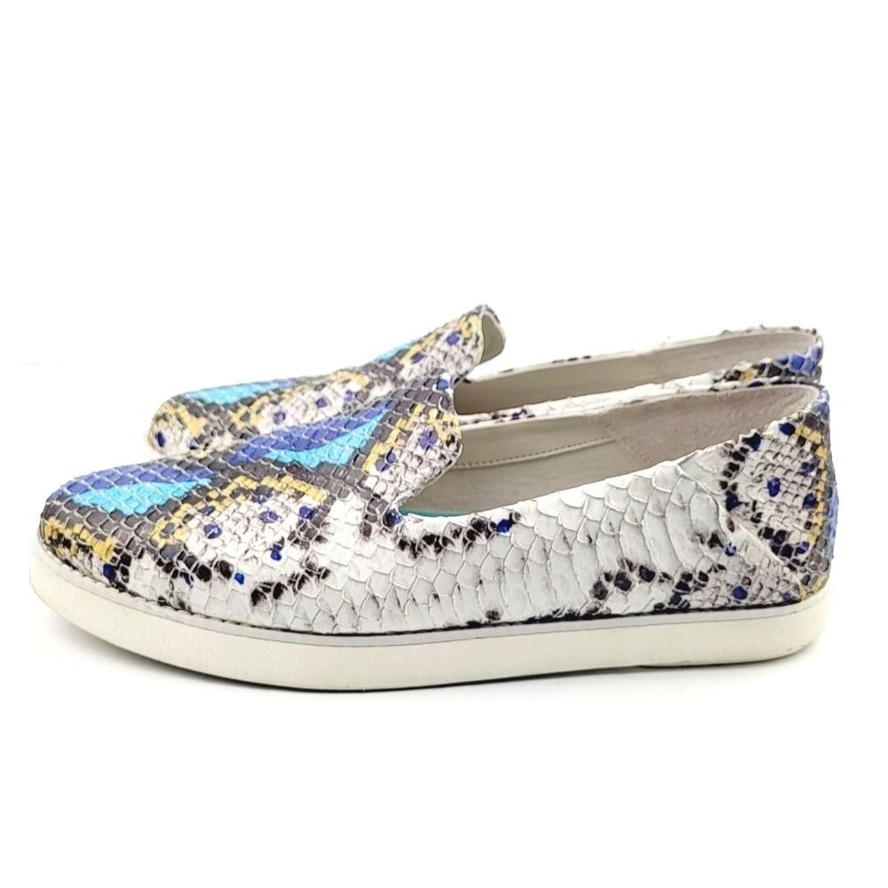 Franco Sarto Women's Snakeskin Iconic2 Sneaker - Size 8.5 - Picture 4 of 7